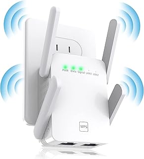 WiFi Extender, WiFi Extenders Signal Booster for Home, 2023 Newest WiFi Booster and Signal Amplifier up to 8470Sq.ft, Internet Booster, Repeater with Ethernet Port & Access Point, 1-Tap Setup, 2.4GHz