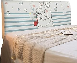 N / A Copriletto all-Inclusive Copri Testata in Legno Schienale per Testate Comodino Decorazione Copertina Antipolvere Lavabile (Stile 17,(50-65)*200cm)