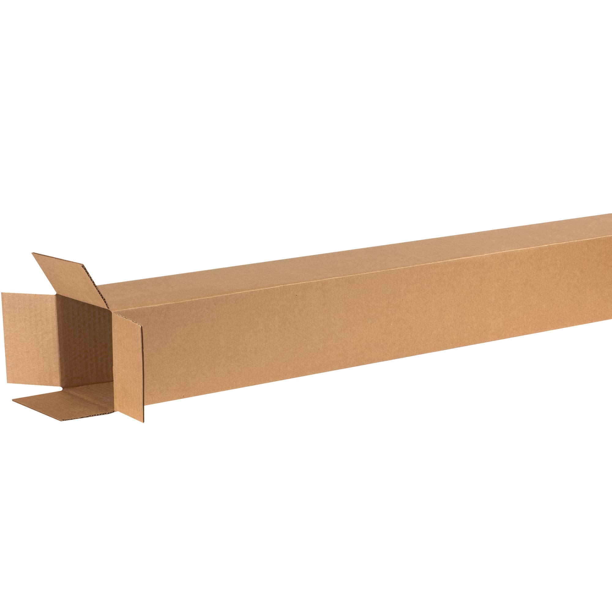 Aviditi 6672 Tall Corrugated Cardboard Box 6" L x 6" W x 72" H, Kraft, for Shipping, Packing and Moving (Pack of 15)