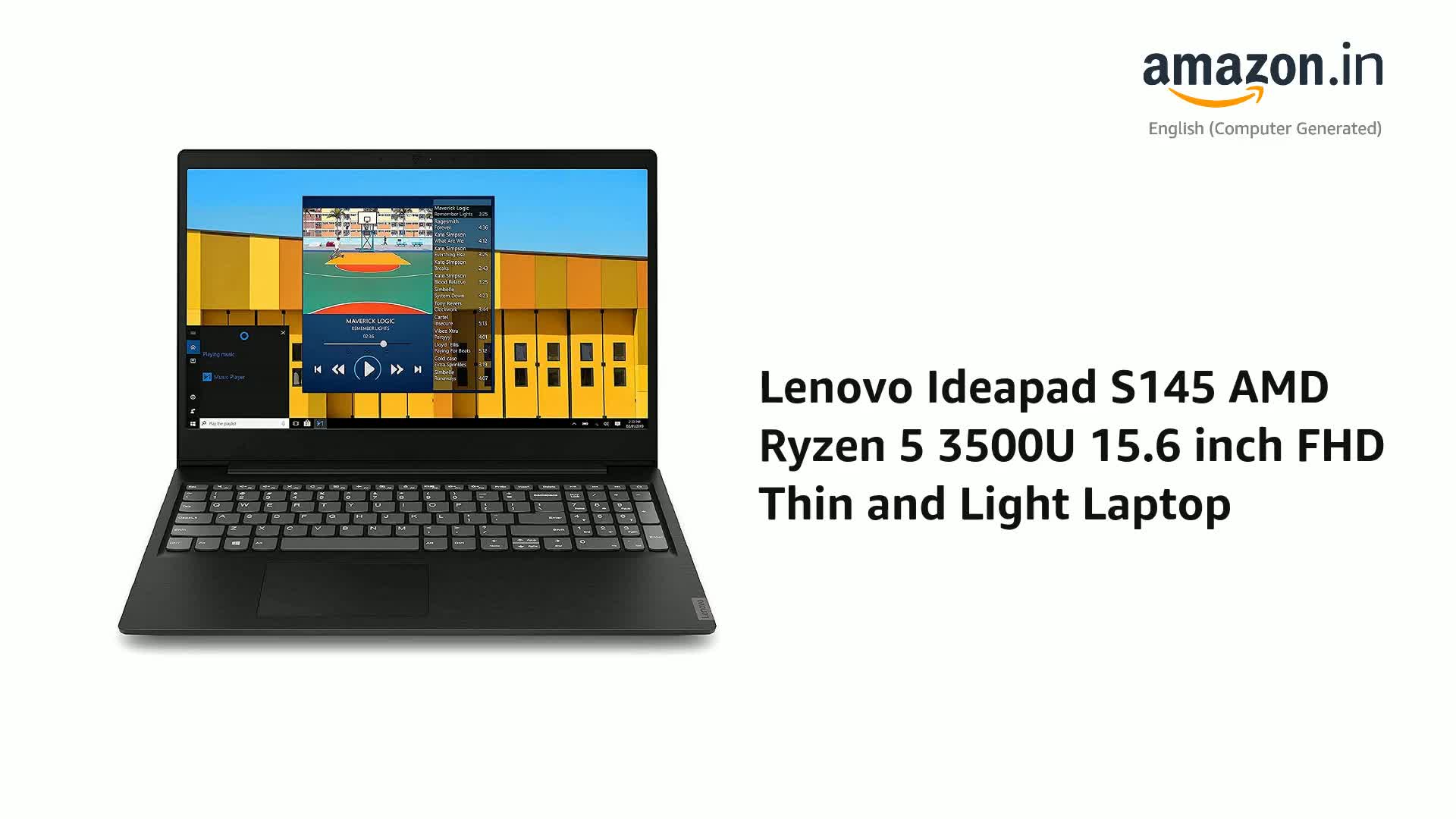 Lenovo IdeaPad S145 AMD Ryzen 5・8GBメモリー Lenovo Ideapad S145 AMD Ryzen 5 Quad Core 3500U - (8 GB/1 TB HDD