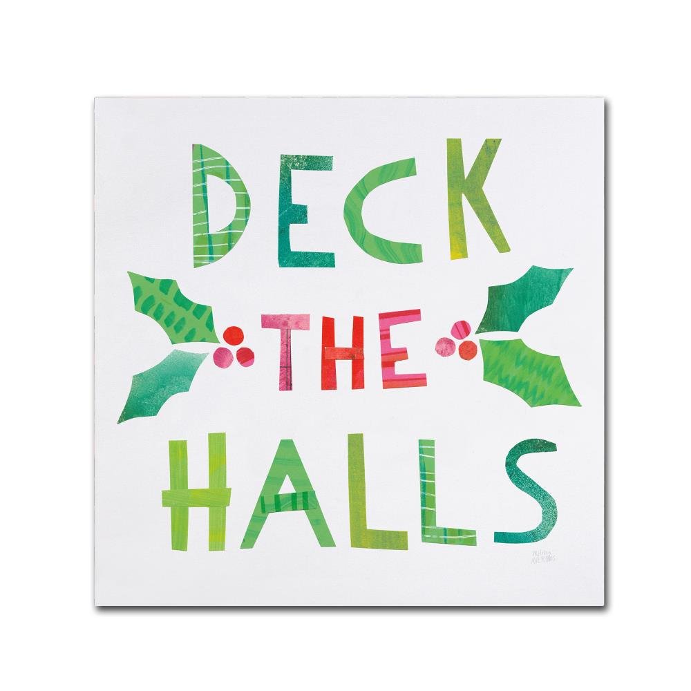 Christmas Collage II by Melissa Averinos, 14x14-Inch Canvas Wall Art