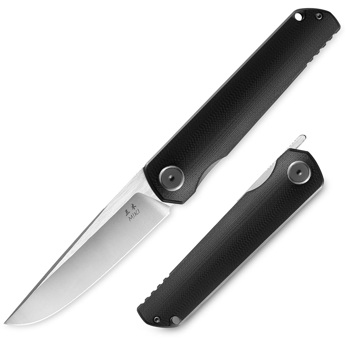 Miki Camping Pocket Folding Japanese Folding Knife,G10 Handle, w/ D2 Steel Blade, Camping Outdoor Fishing And Everyday Carry, EDC Knife
