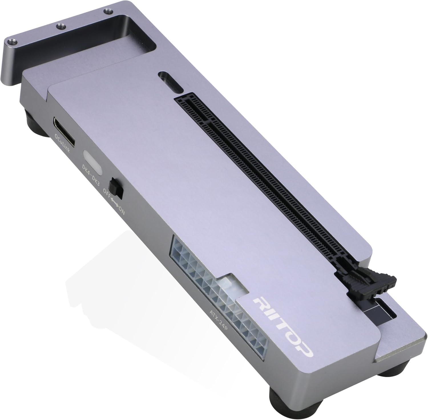 RIITOP OCuLink eGPU Dock 64Gpbs Oculink SFF-8612 Alloggiamento GPU esterno per schede grafiche PCIe 4.0 x16