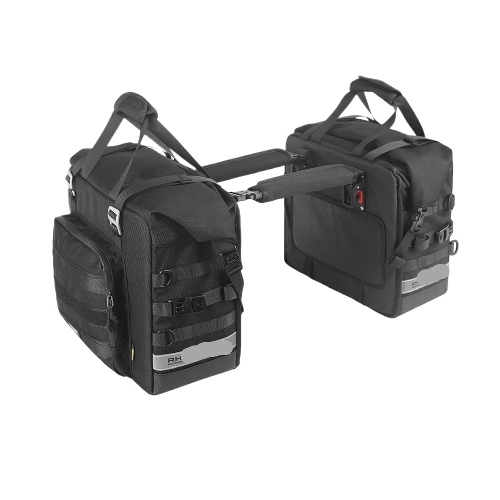 Maletas Moto Bolsa Lateral Doble para Motocicleta De 25 L, Bolsas De Sillín De Liberación Rápida,