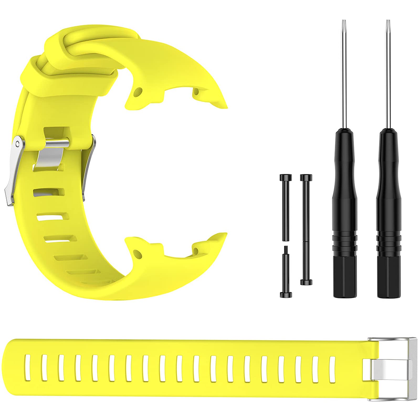 Bracelets de rechange compatibles avec montre Suunto D4/D4i/D4i Novo - Bracelet classique en silicone souple pour montre intelligente D4/D4i/D4i Novo