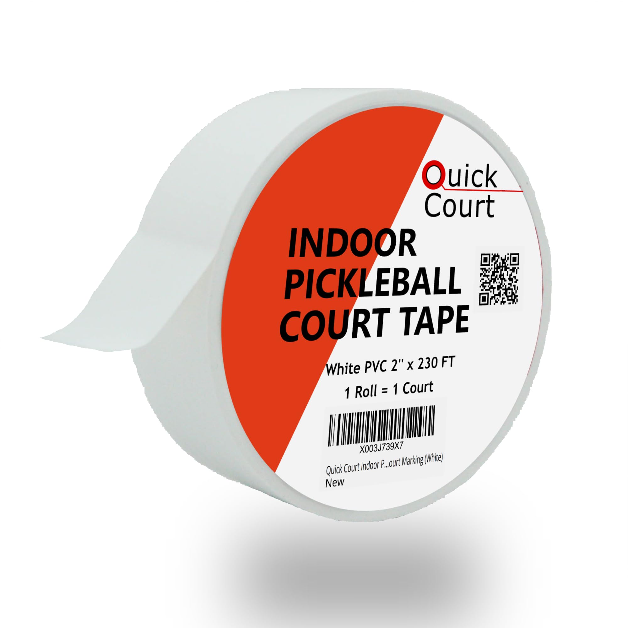 Quick Court Indoor Pickleball Court Tape - Zero Residue, Long Lasting, 2" x 230FT, Pickleball Court Tape with Instructions Included for Fast Court