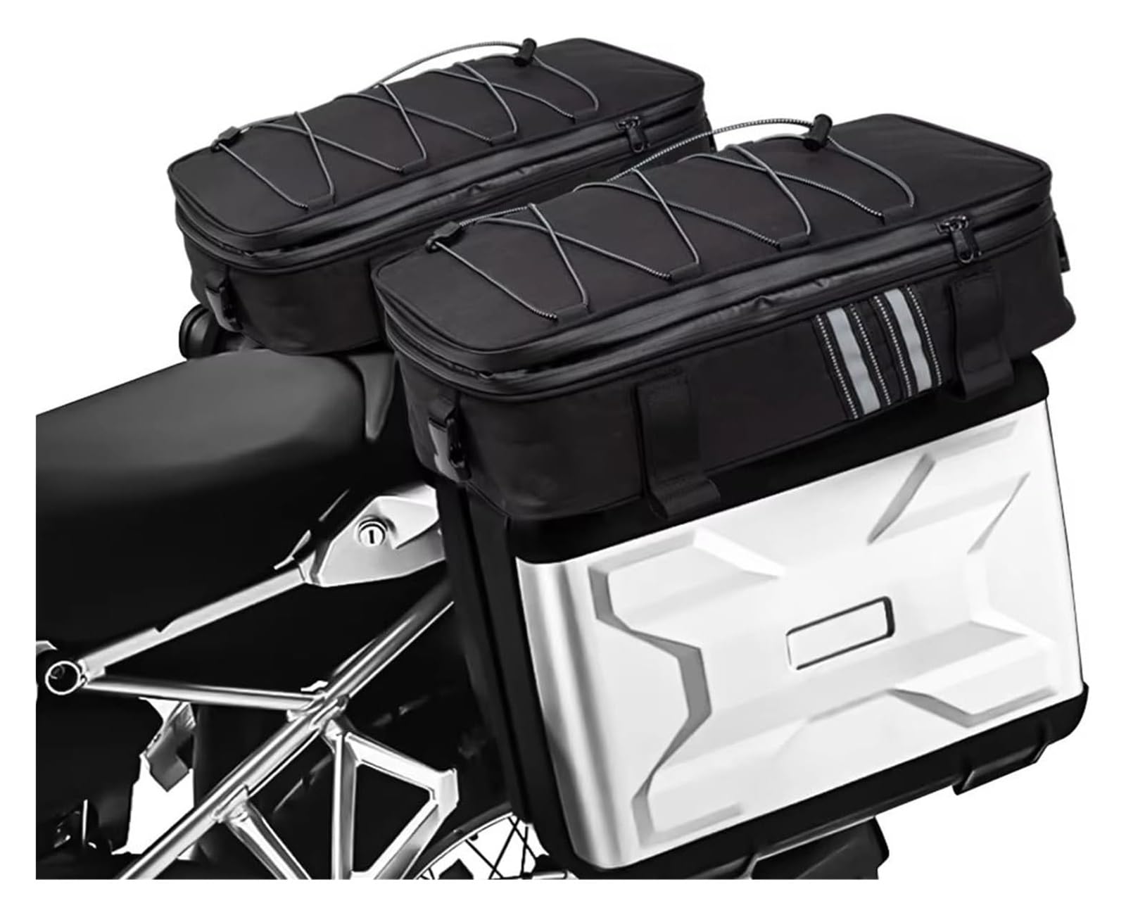 Moto Paraurti Borsa per BMW per R 1200 per GS per Moto da Avventura Sella Impermeabile Bagaglio Baule Multifunzionale(1 Top Bag)