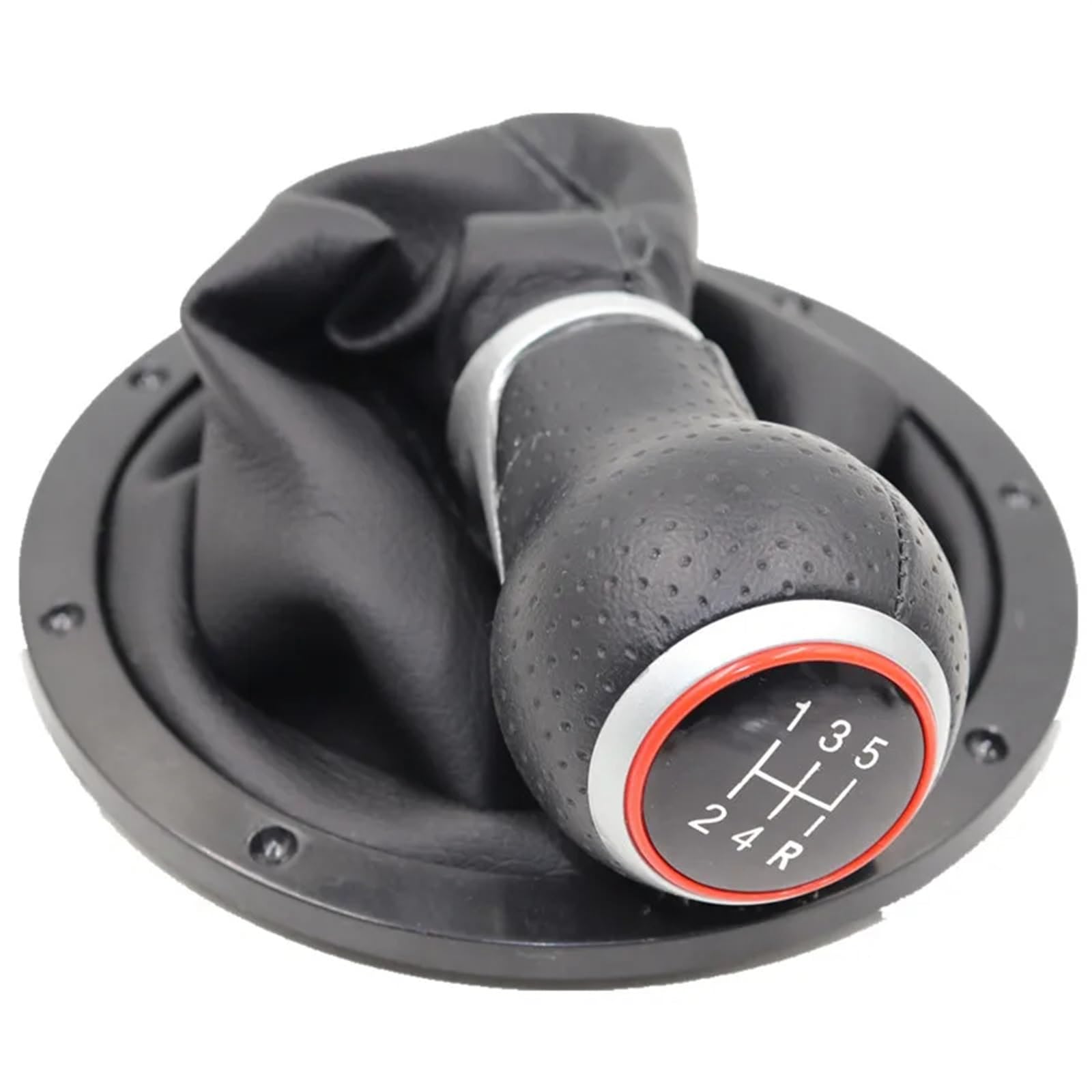 Tkxvcejv 12345R Type 10 Car Gear Shift Stick Knob For Vw For Gol For Pointer For Saveiro For Parati 2004-2010 Gear Shift Knob Lever Shifter Gaiter Boot(12345R Type 10)