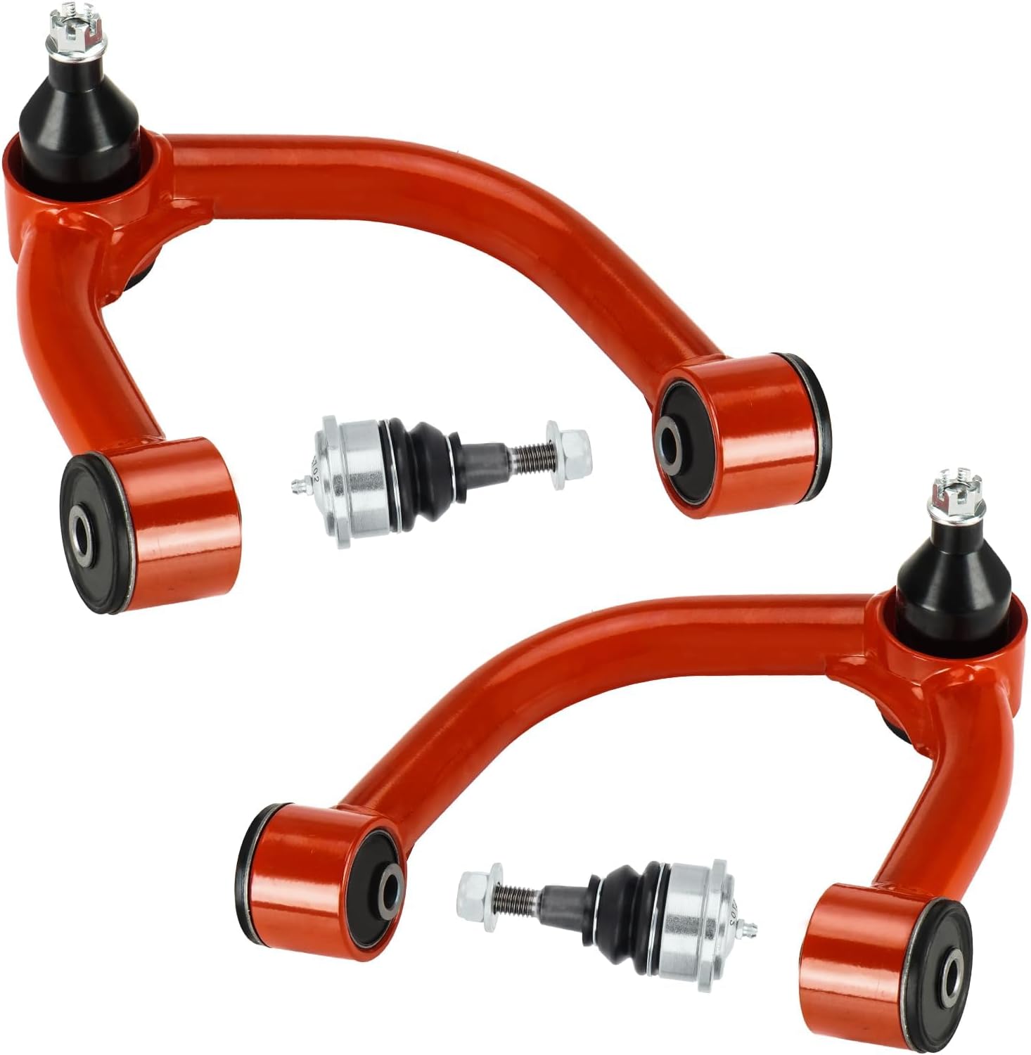 Front Upper Control Arms with Ball Joint for Lexus GX460 GX470, for Toyota 4Runner FJ Cruiser, Adaption 2-4" Lift Suspension Kit Adjustable Replacement Control Arm 2 PCS