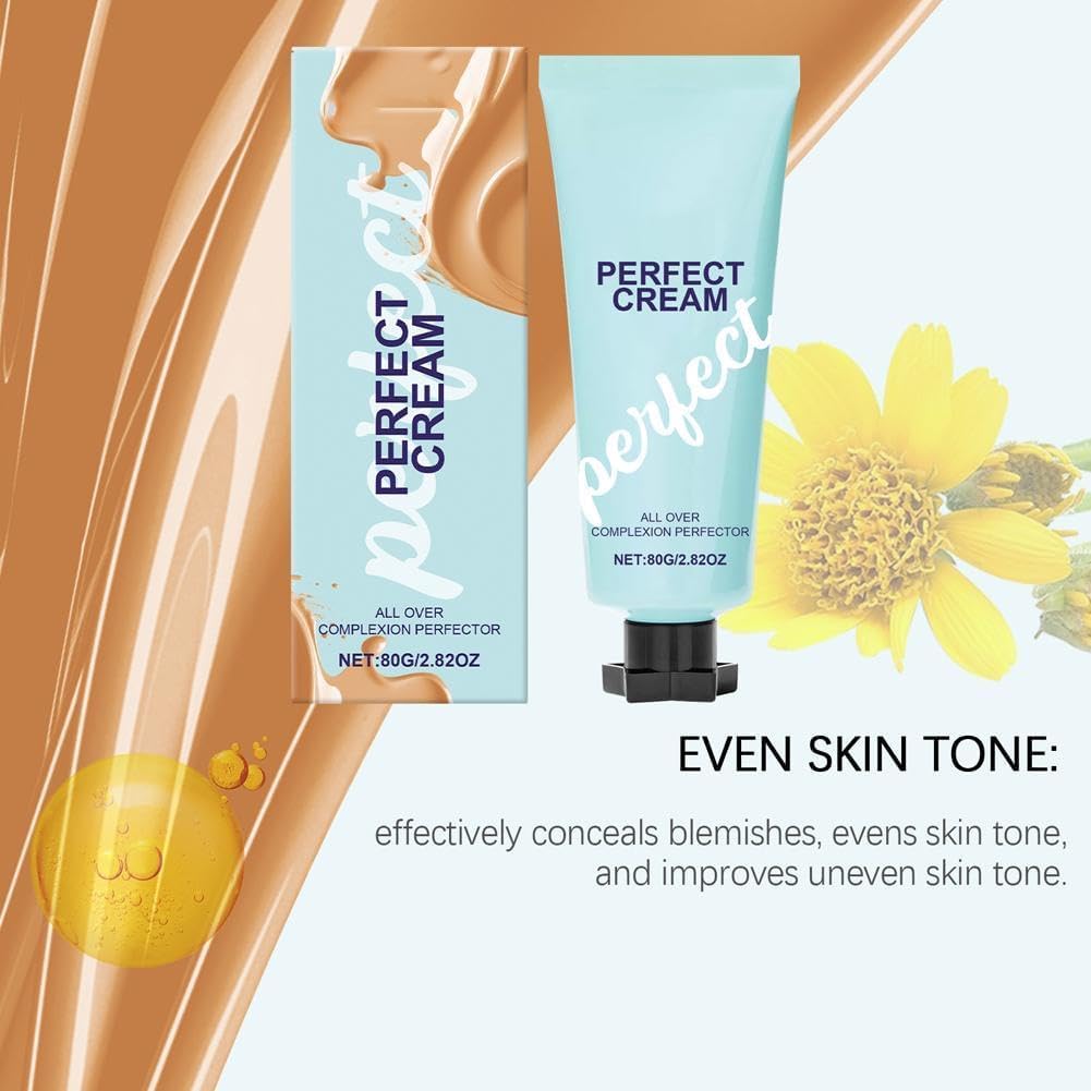 2pcs All Over Complexion Perfector, 80g Perfect CC Cream Skin Tint Body Coverage Perfector, Long-Lasting - Image 3