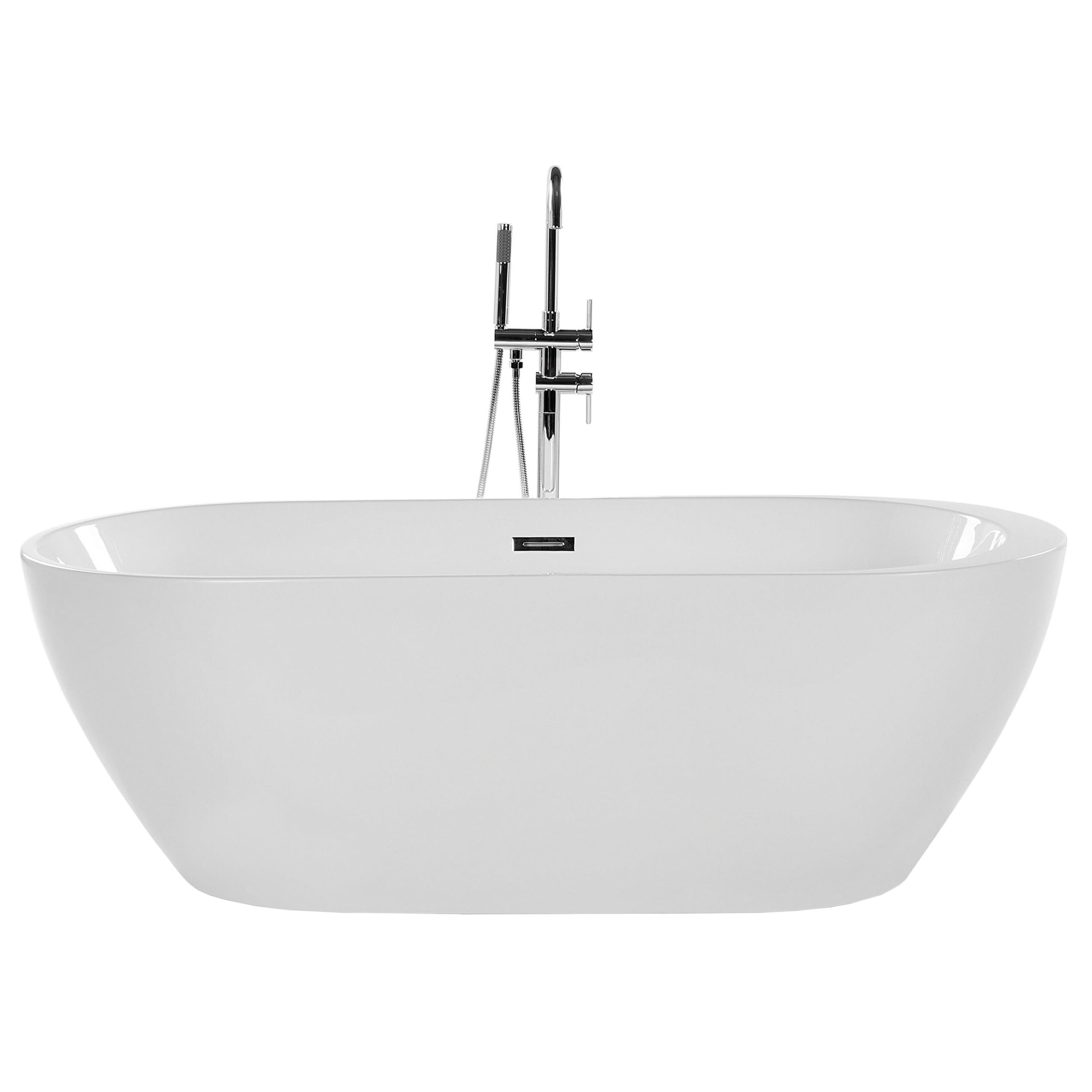 Vasca da Bagno Freestanding in Acrilico Sanitario Bianco 160 x 75 cm