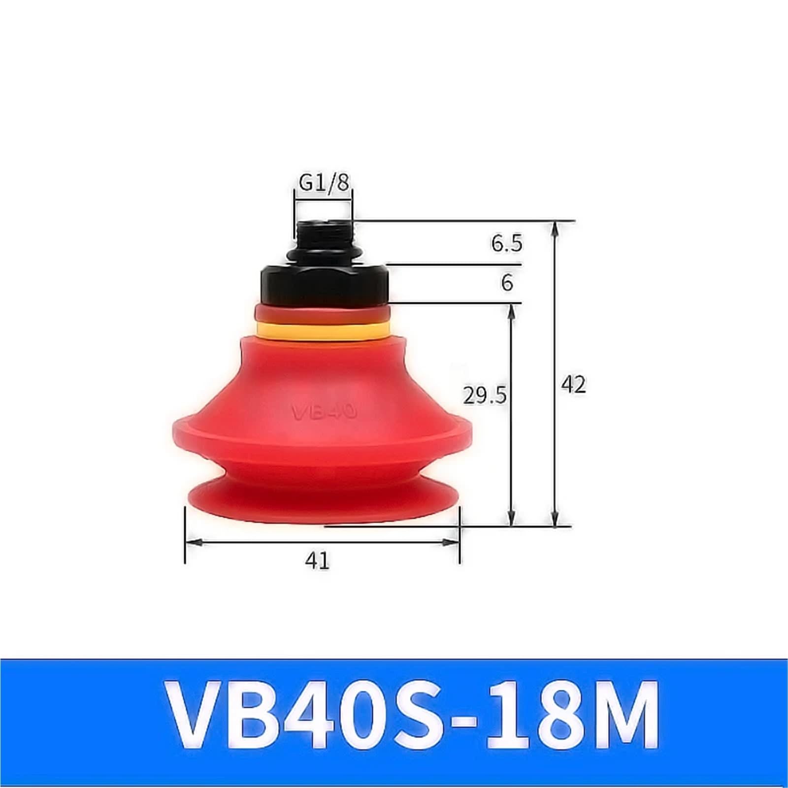 VB 20 30 Ventosas neumáticas de vacío con ventosa industrial para brazo robótico, herramienta de automatización