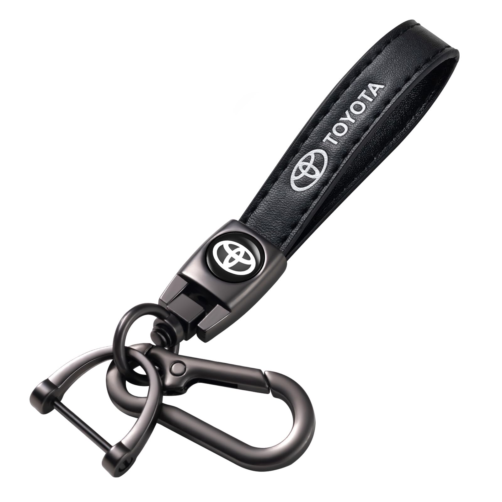 2023 Genuine Leather Car Keychain Car Key Chain for Men and Woean Family Present Key Ring