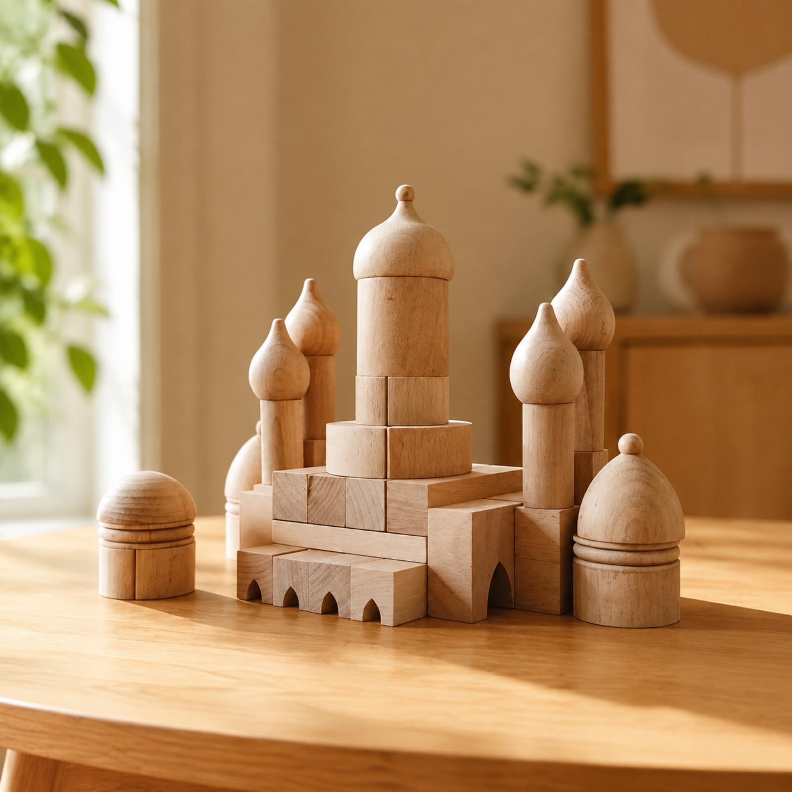 Set di Costruzione con Strutture Verticali Non Elettrico Kit di Montaggio Creativo -da- Resisn Gioco Pedagogico in Legno, Stile A
