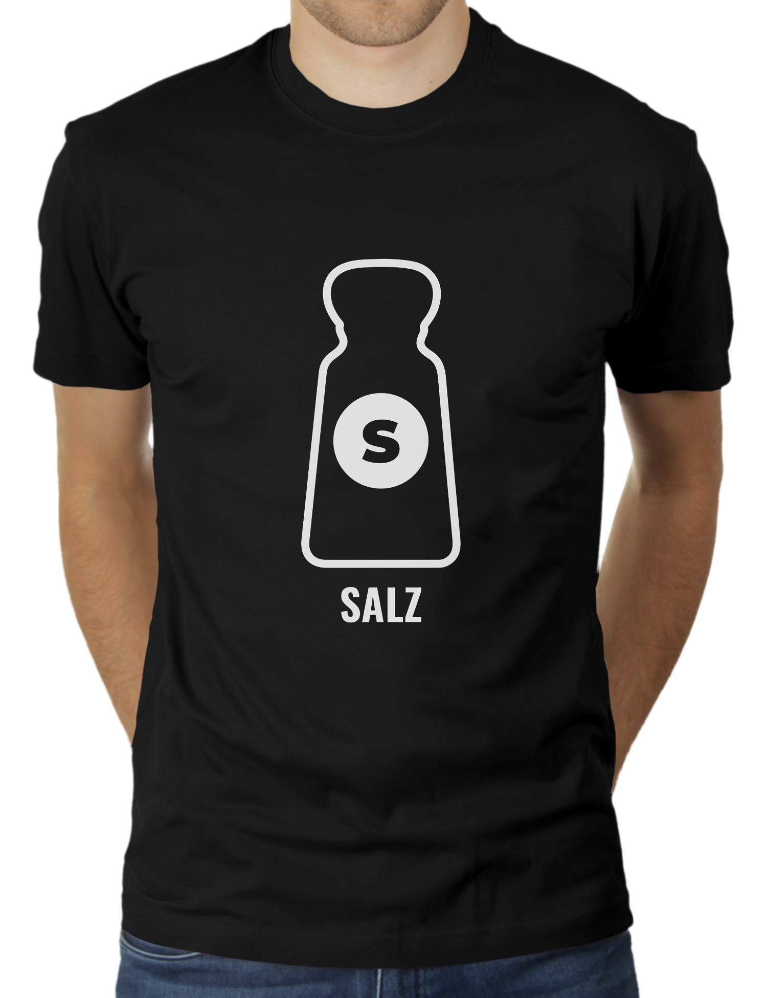 LikoliKaterLikoli Men's T-Shirt with Salt and Pepper Design