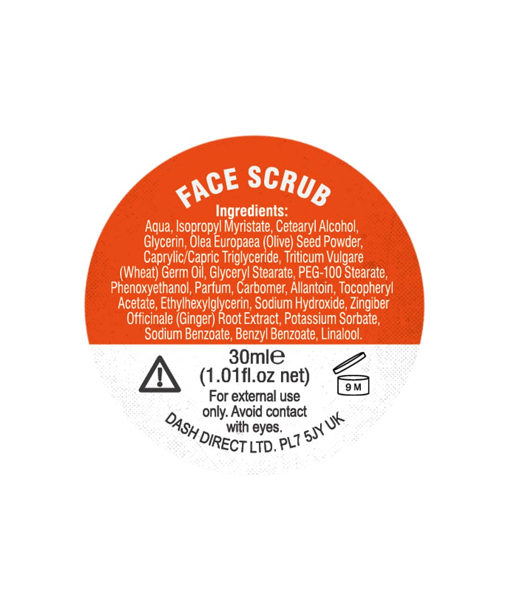 The Bluebeards Revenge Face Scrub For Men Deep Exfoliating Daily Face Wash with Natural Olive Stones and Ginger 30ml - Image 4