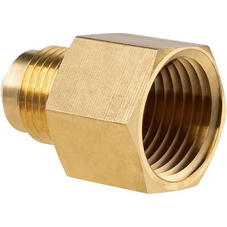 Brass Flare Fitting: 3/8" Male Flare to 1/2" NPT Female Adapter