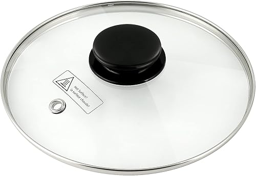 Secura Tapa de vidrio (10 pulgadas)  Se adapta a la tapa de repuesto de vidrio Secura Electric Food Steamer u otras ollas y utensilios de cocina de