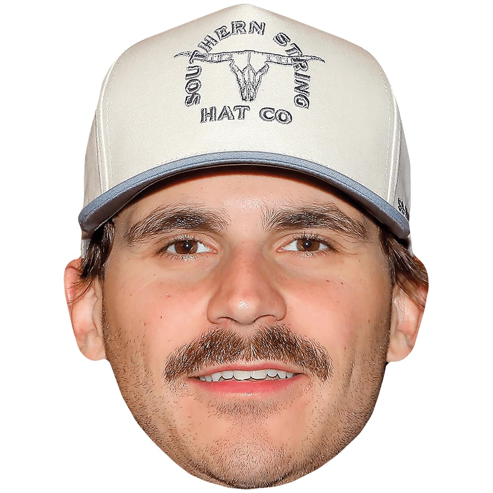 Tucker Wetmore (Hat) Celebrity Mask, Flat Card Face, Fancy Dress Mask