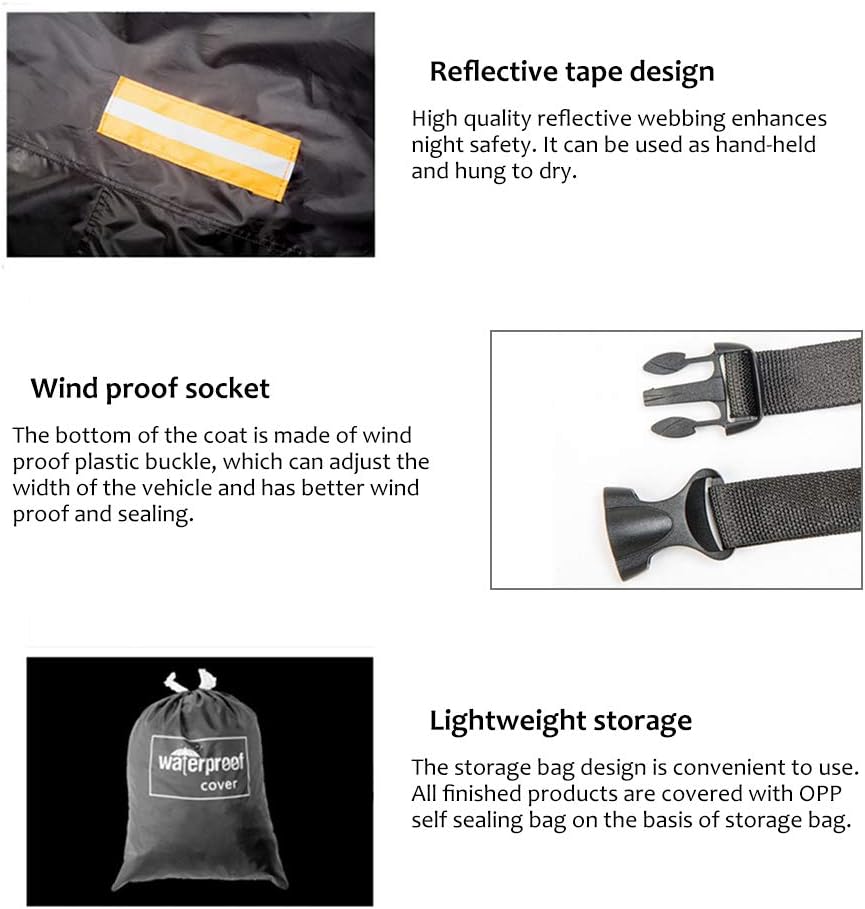 Gohey 自転車カバー 防水 210T 高品質 ターポリン 自転車ガレージ 防塵 雨 紫外線保護 自転車保護カバー バッグ付き (