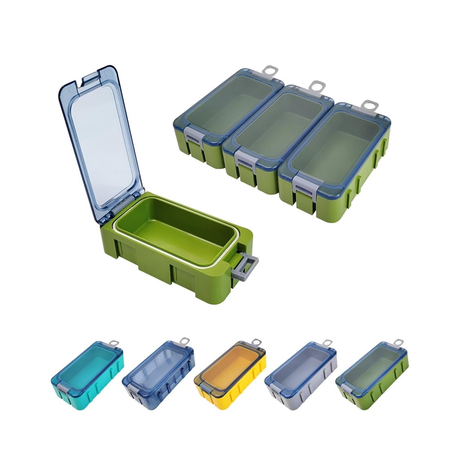 Paquete de 15 Mini organizadores Cajas Aparejos Pesca