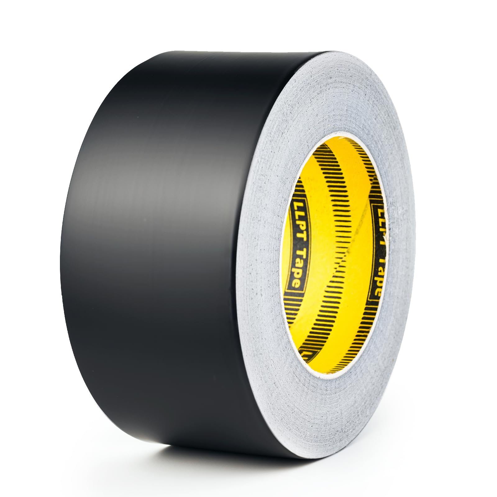 LLPT Aluminum Black Foil Tape 2 Inches x 65 Feet 3.94 Mil Heavy Duty Adhesive HVAC Sealing Hot Cold Air Duct Tape for Pipe Metal Repair (BF065)