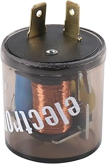 2 Pin Electronic LED Flasher Relay 12V LED Turn Signal Light Blinker Relay Electronic Turn Signal Flasher Relay 2 Prong Flasher Relay 20 Amps FixTurn Signal Bulbs for Universal Model