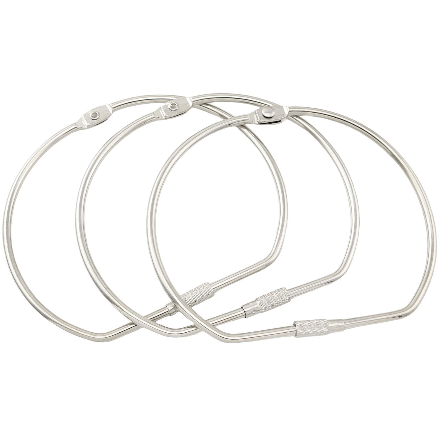 TAODAN 3PCS Tape Storage Rings Binding Book Rings Semi-Circular Buckle Inner Diameter 100mm Convenient for Tape Organization