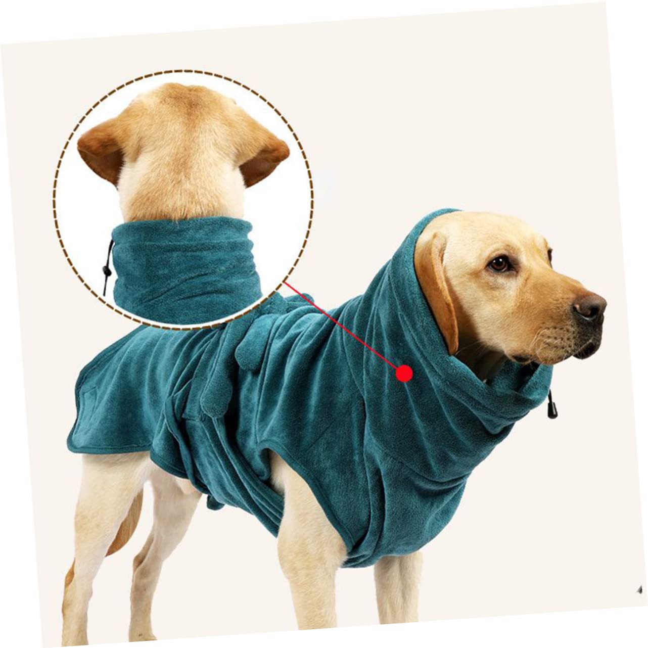 COLLBATH Peignoir De Bain À Séchage Rapide pour Chien Pyjama en Peluche pour Animal De Compagnie