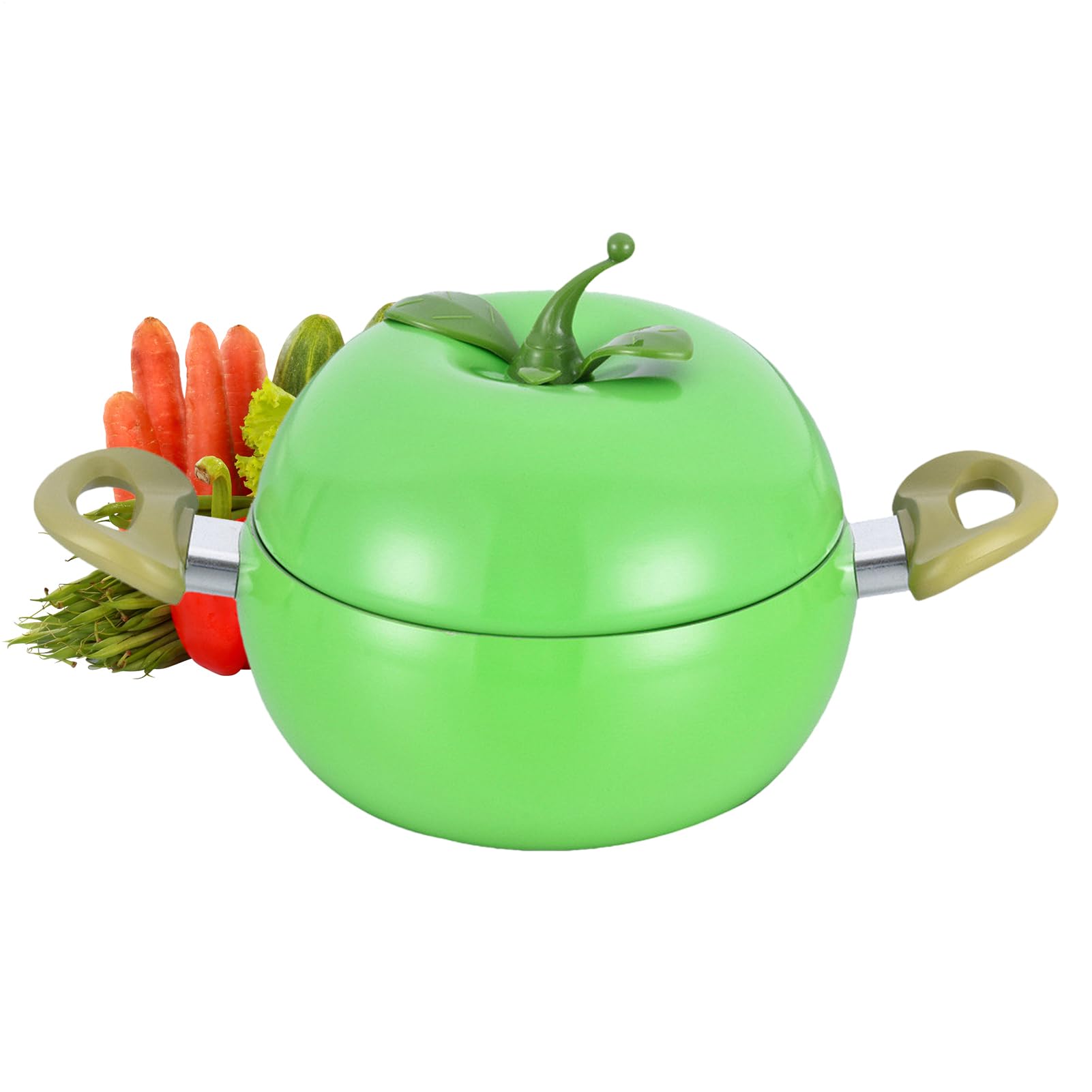 Pentola Per Sugo Con Coperchio Pratico Design Multiuso A Forma Di Frutta | Pentola Con Fondo Ideale Per Pasta, Zuppa, Spaghetti, Uso In Cucina Domestica E Ristorante