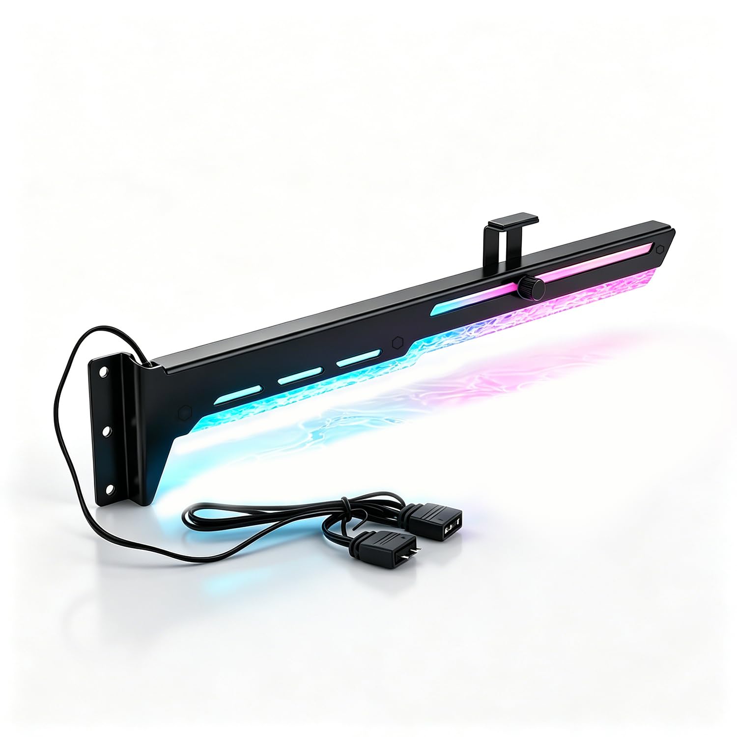 ZORBES® ARGB Metal GPU Support Bracket Anti-Sag Graphics Card Holder with Adjustable Height, 5V 3Pin Addressable RGB Lighting Sync, GPU Stand Brace for PCIe Protection & Gaming PC-picture-20