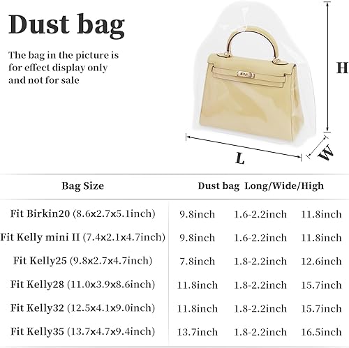 Miniatura 4 de KINGS IN BAG Bolsas para el polvo de lujo, bolsa transparente para bolsos de lujo, bolsas de almacenamiento a prueba de polvo