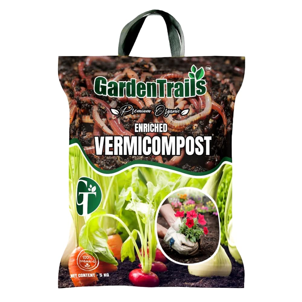 GardenTrails Enriched Vermicompost Fertilizer for Plants - 5 Kg (Pack of 1) (B0BRCZZKX4) Amazon Price History, Amazon Price Tracker
