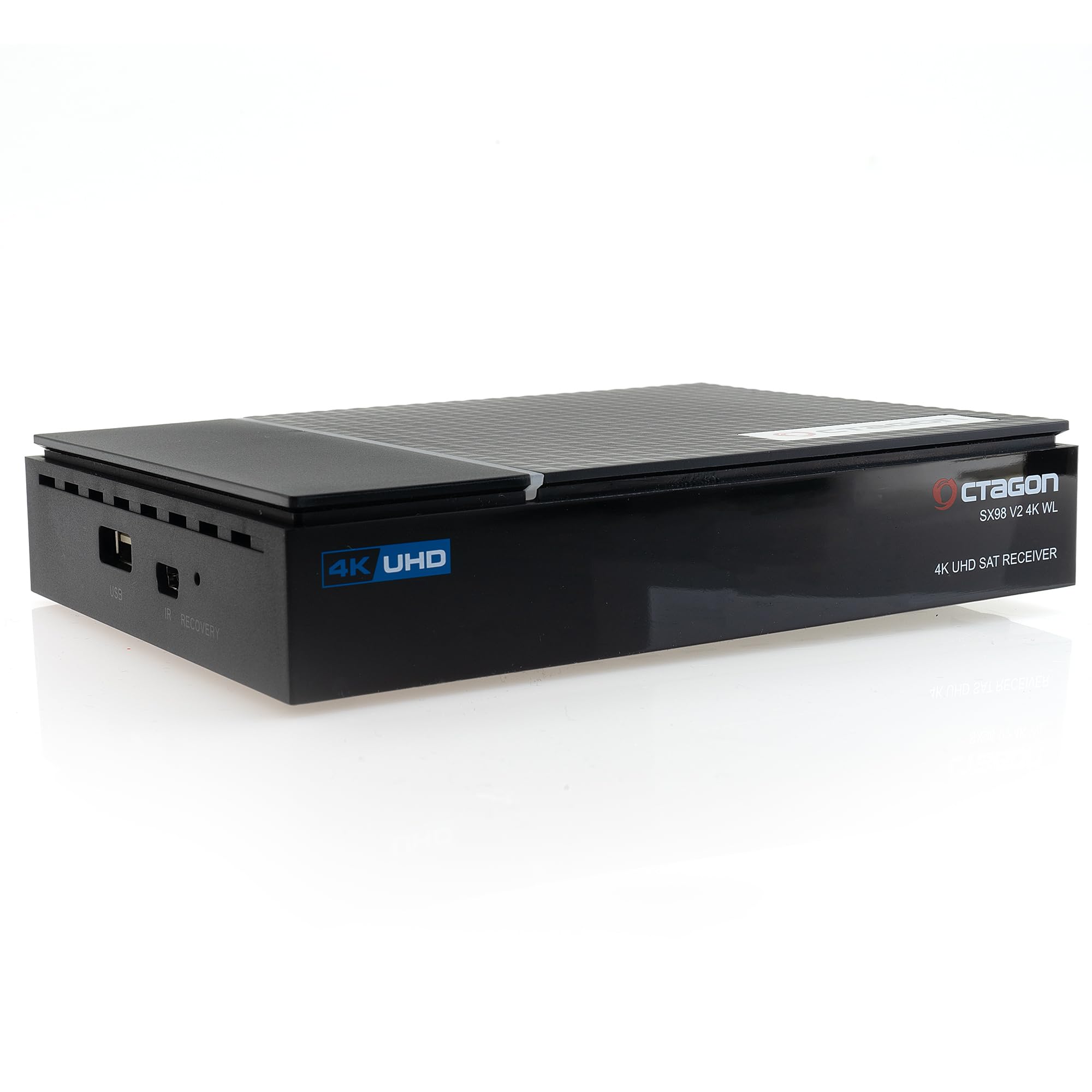 OCTAGON SX98 V2 4K UHD Linux Sat Receiver mit WLAN Mediathek YouTube Internet Radio, Ful HD HDMI, Satelliten Receiver HD-Receiver, Digital Sat-Receiver für Satellitenschüssel Satellit Fernseher