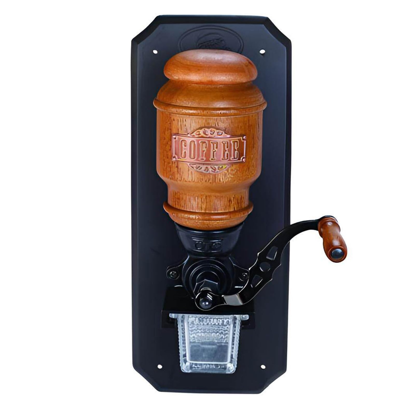 Molinillo de café de pared manual que ahorra espacio en encimera