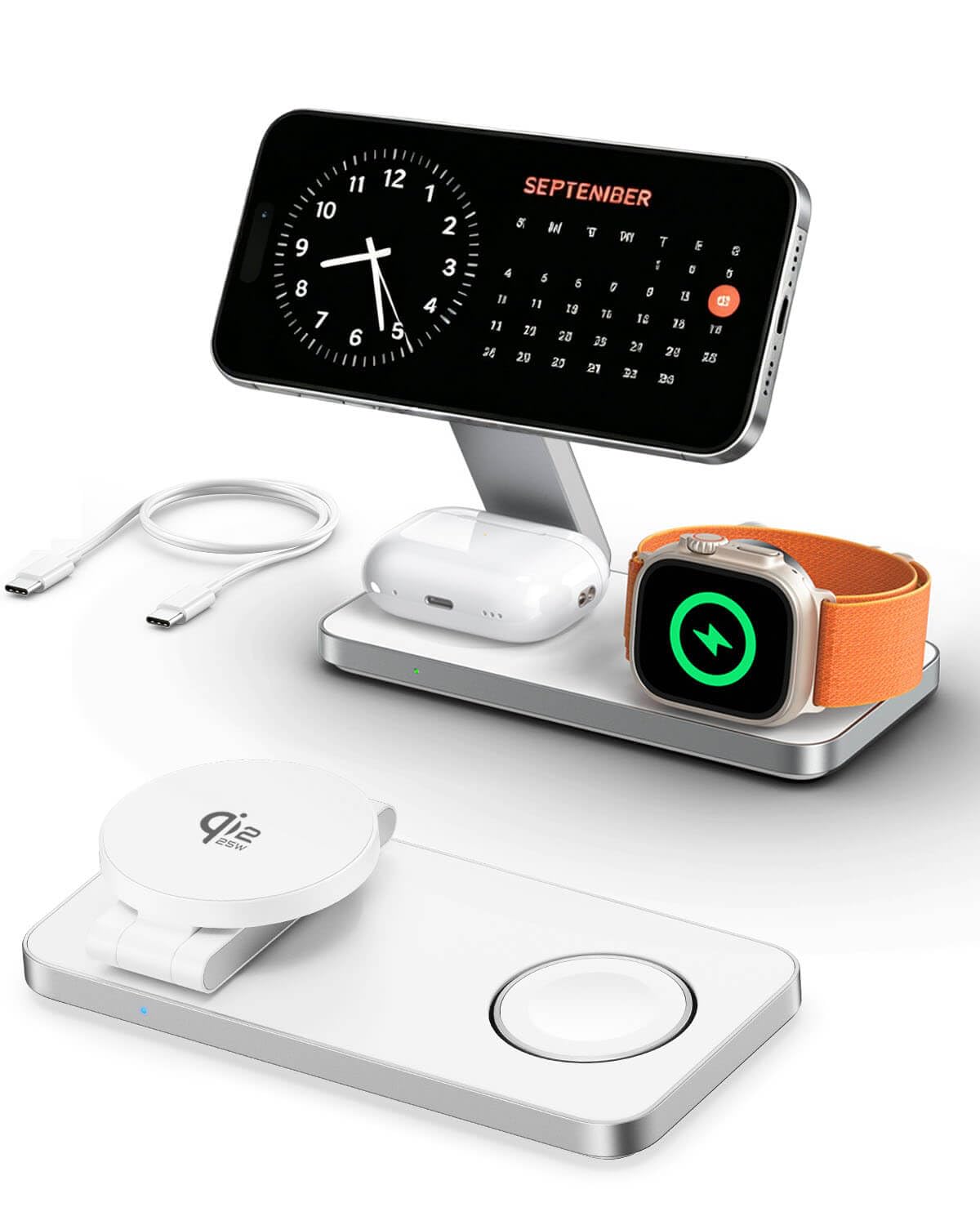 2026年最新 Qi2.2 3in1 アップルウォッチ・iPhone・AirPo…