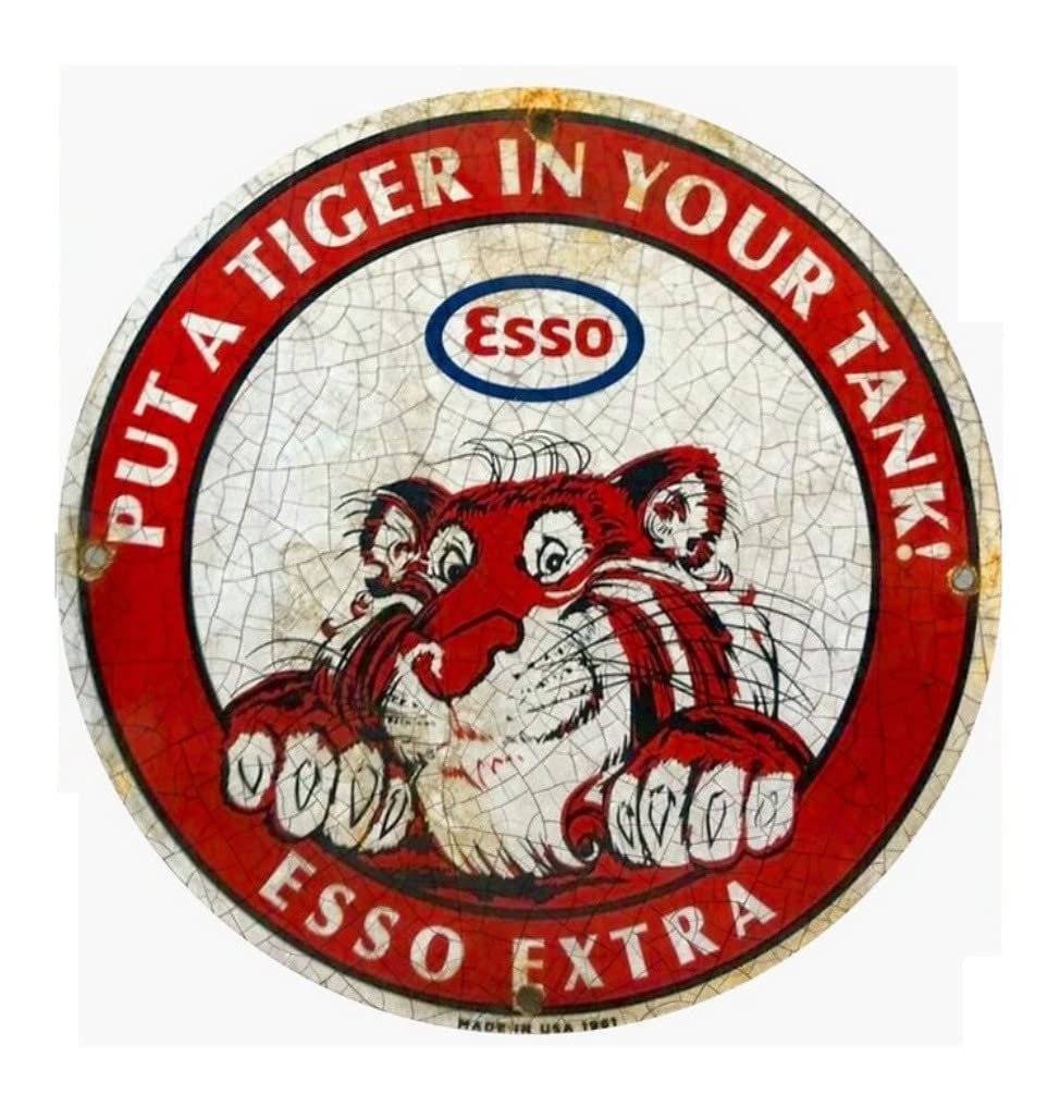 Sticker esso Extra Put a Tiger in Your Tank 7cm Sticker Make White