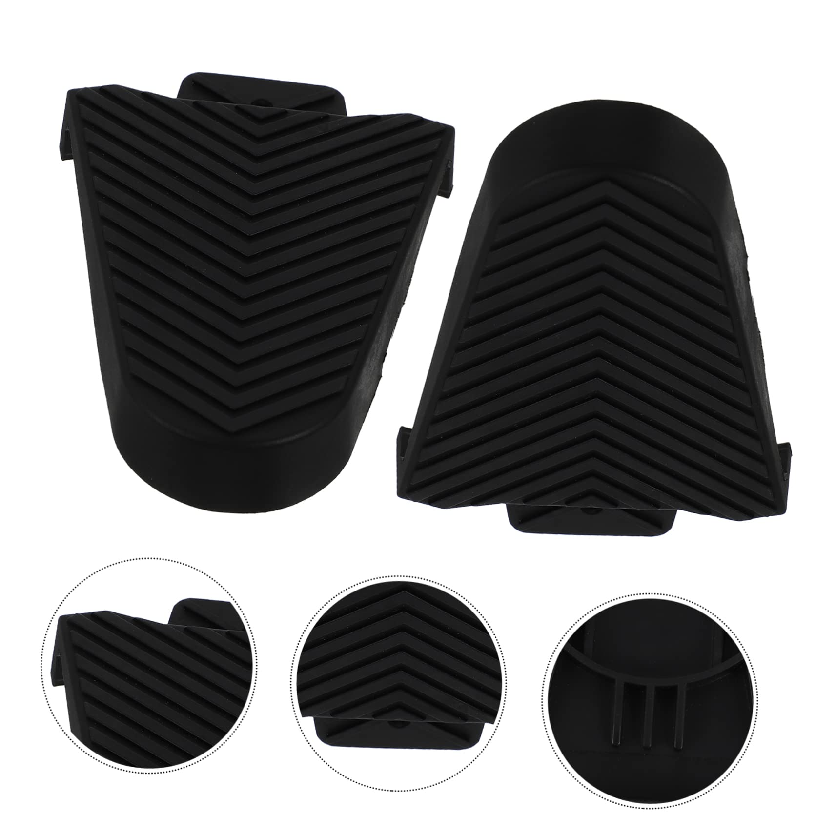 Toddmomy Rubber Bike Cleats Cover Cleat Protector for Bicycles Anti-Slip Easy Installation for Road and Mountain Bikes