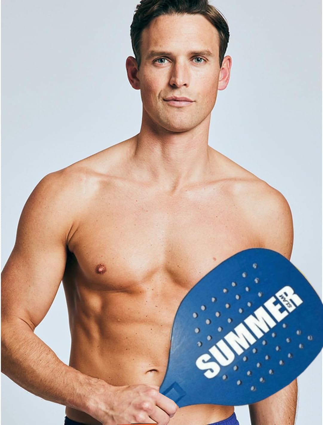 Coppia Racchette da Spiaggia Summer Padel Beach Tennis con Pallina Morbida Set Racchettoni in Legno Mare, Spiaggia e Giardino, Beach Rackets - 3