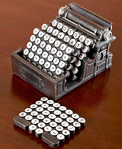 5-Pc.Typewriter Coaster Set