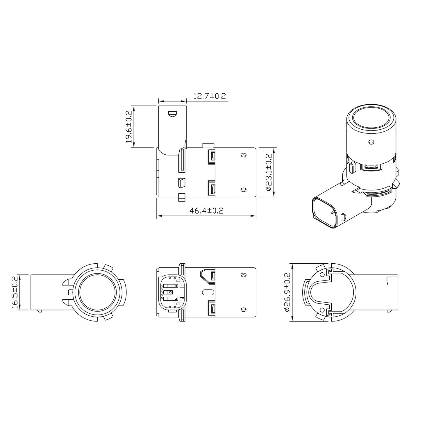Capteur Stationnement ZEALfix Pour BMW E39 E46 X5 Etc. - OEM 66206989068 - Avant/Arrière