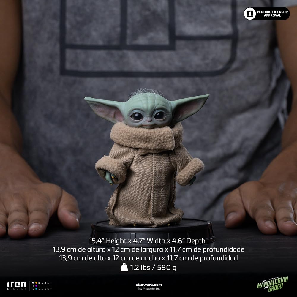 Iron Studios Kolekcjonerska statuetka Grogu Always Curious Movie Grogu Kolekcja Wielokolorowa żywica Polystone 13,9 cm 5,4 cala