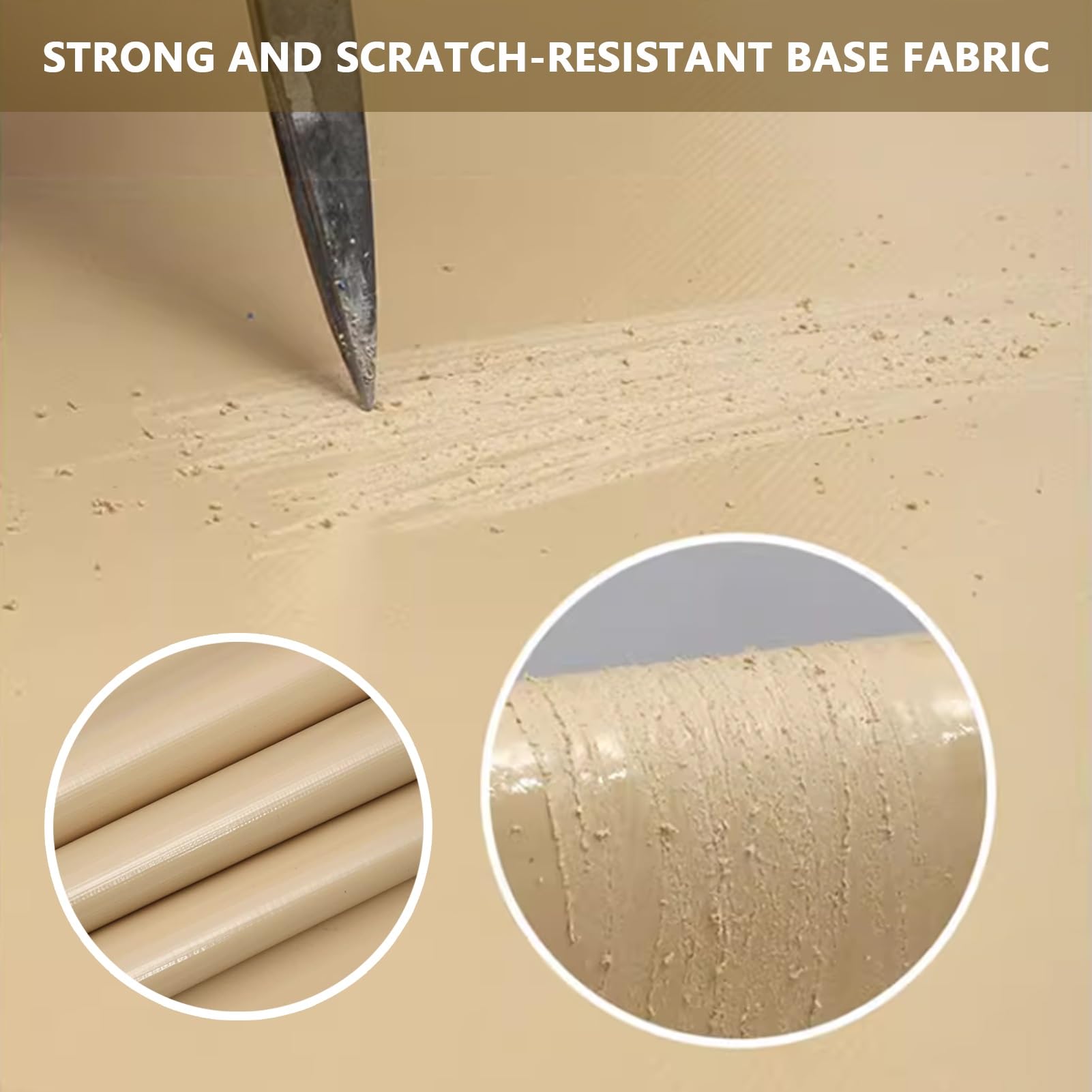 Telo di Tela Cerata Resistente Telo di Tela Impermeabile al 100%, Telo di Copertura Beige 2m x 2m Telo di Fondo 3m x 4m Tenda Pieghevole Antipioggia con Occhielli robusti (Size : 1.5x4m)