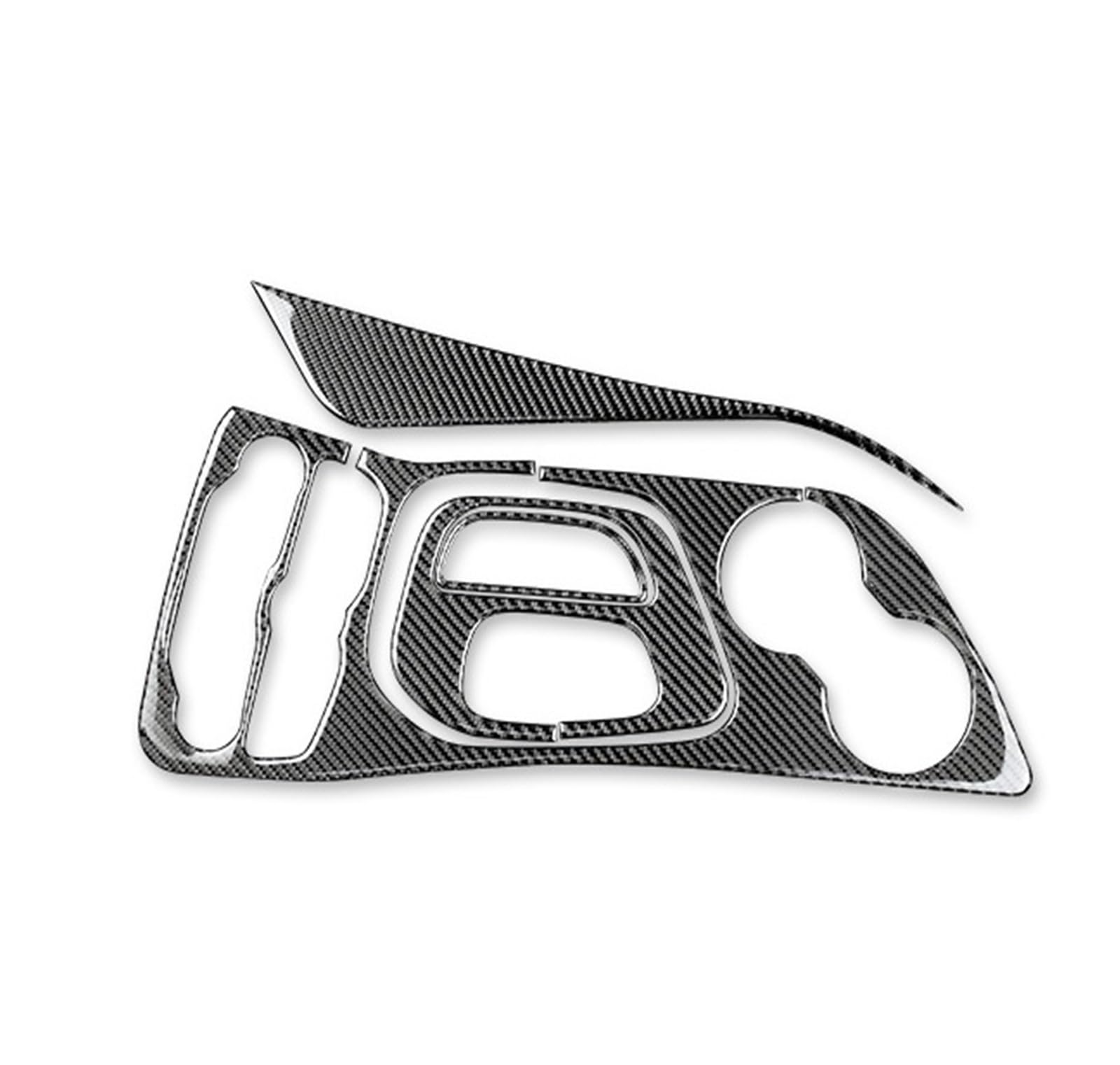 Car Trim Interior for Dodge for Challenger 2015-2023 Interior Car Gear Shift Panel Soft Carbon Fiber Sticker Interior Mouldings(Whole Set)
