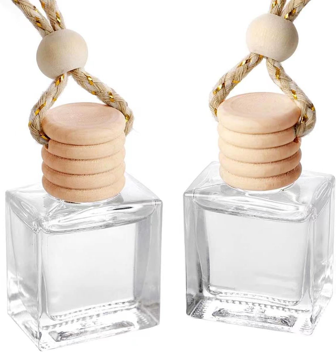 Car Air Freshener Hanging Mahogany Sandalwood 2 Pack,Essential Oils Diffuser Car Scents Decor Air Freshener,Long-Lasting Cute Car Accessories for Women & Men