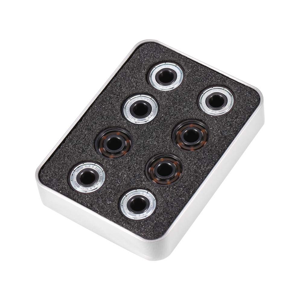 16pcs/Set Inline Skate Roller High Speed 608 Roulements Céramique Bouclier Simple Côté