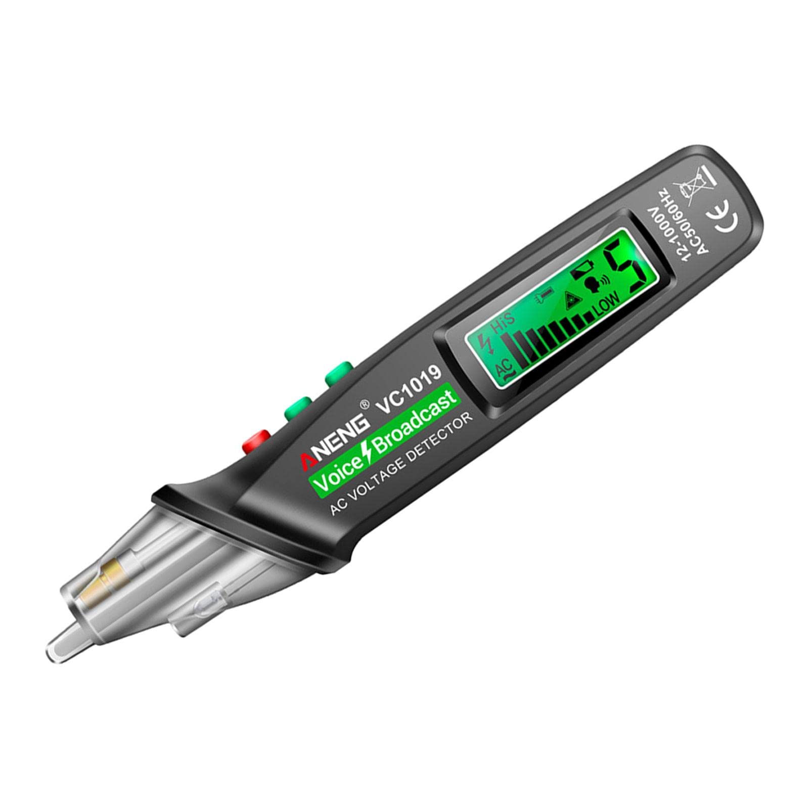 Tragbarer Spannungsprüfer Berührungsloser Elektrischer Prüfstift Induktionsfunktion Drahtbruchpunktentdecker Sondenstift für Elektrischen Spannungsprü