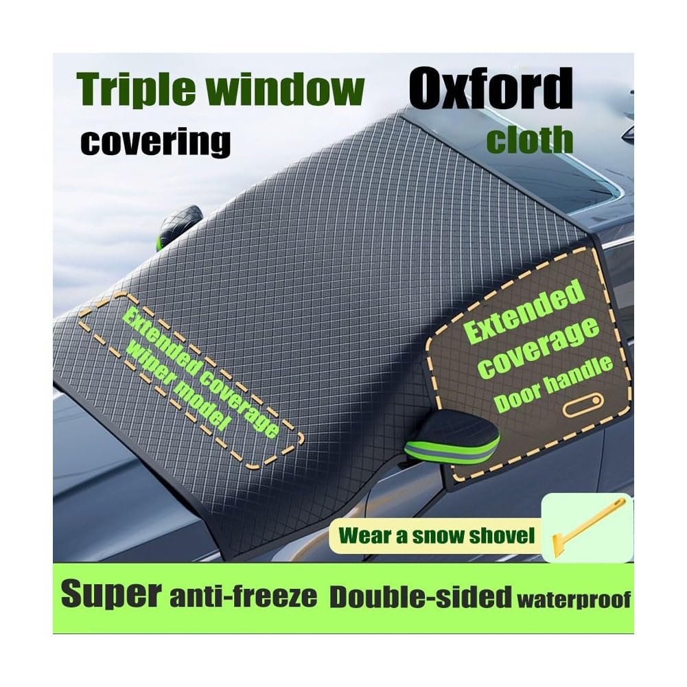 Protege Pare Brise Givre pour Peugeot 508 2019-2022, Voiture Anti-Glace Neige Couverture Pare-Brise Avant Hivernale Bache Anti Gel Pliable,A/161 * 145 * 132 cm