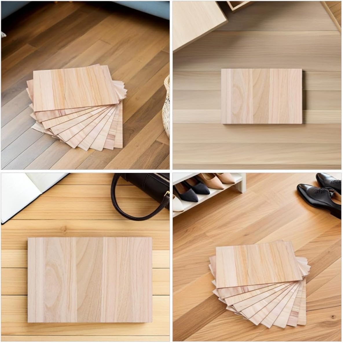 12pcs Wood Karate Practice Breaking Boards for Taekwondo Martial Arts Training, Thick Beige Wood Boards to Striking Accuracy and Build Realworld Skills for Practice Sessions