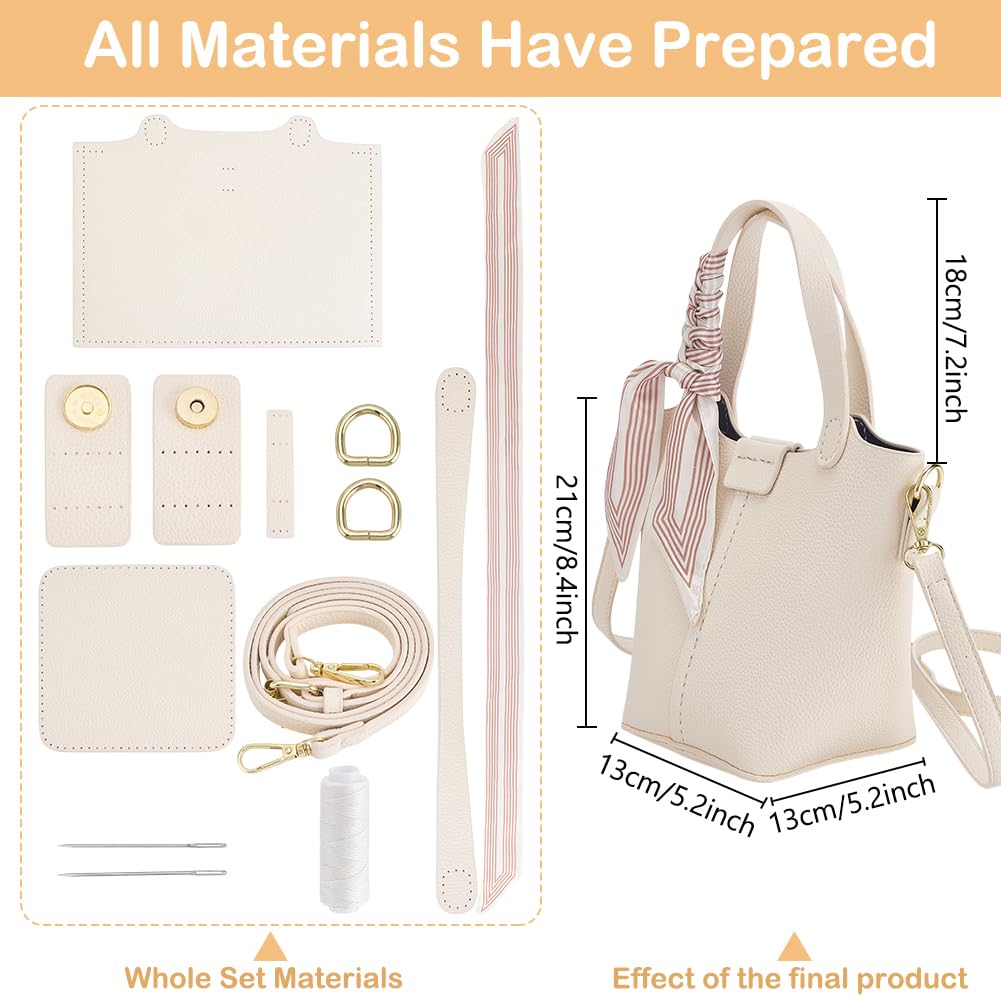DIY Leather Bucket Bag Kit - Make Your Own Purse! -2